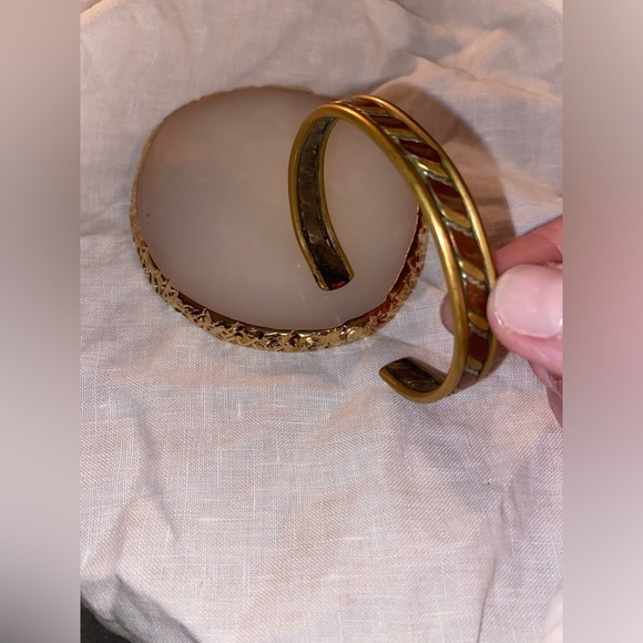 Women’s Vintage metal bracelet Gold silver and bronze - Picture 8 of 14